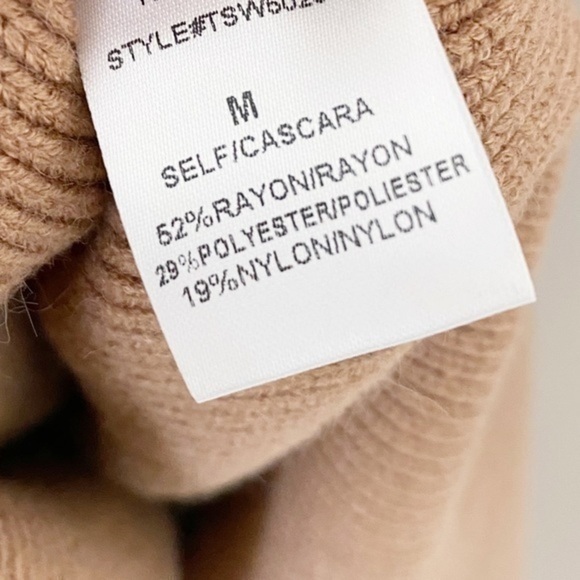 Cozy tan knit sweater midi dress with belt - Picture 6 of 13